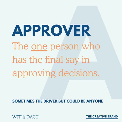 DACI Approver | The Creative Brand